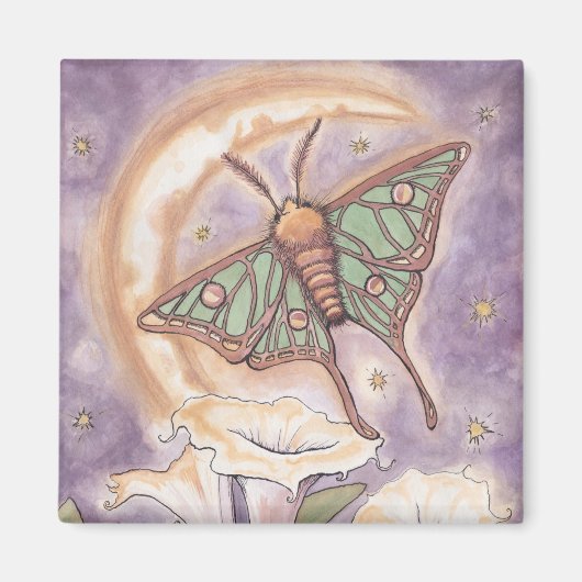 Aimant Moth & Moonflowers (Devant)