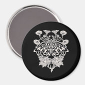 Aimant Moth Talisman - Whimsigoth sérigraphie Style Drawi (Recto/Verso)