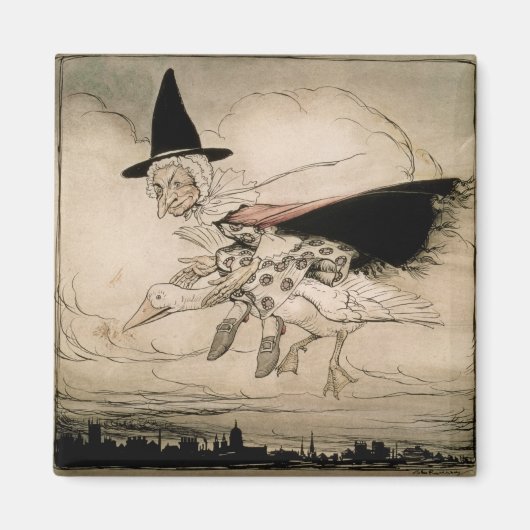 Aimant Mother Goose, Frontispiece of Mother Goose The Ol (Devant)