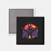 Aimant Mothman Cute Cryptid Créatures Point Agréable Wv R (Recto/Verso)