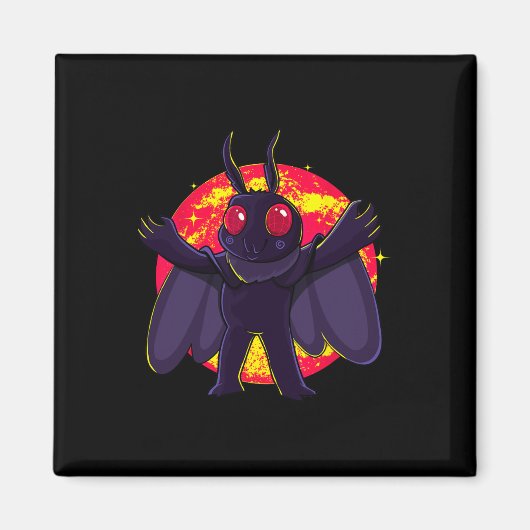 Aimant Mothman Cute Cryptid Créatures Point Agréable Wv R (Devant)