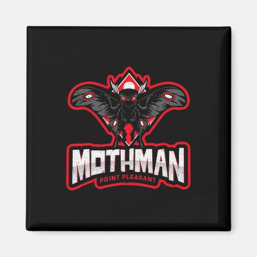 Aimant Mothman drôle Point Pleasant _1 (Devant)
