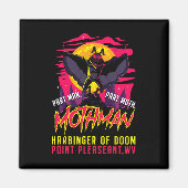 Aimant Mothman Fun Cryptid Harbinger Part Homme Part Moth (Devant)
