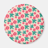 Aimant motif_8_camellia et oiseau_2 (Devant)
