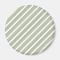 Motif à cinq bandes vert et blanc olive