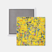 Aimant motif Abstrait (Recto/Verso)