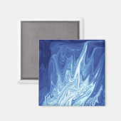 Aimant Motif abstrait aquarelle (Recto/Verso)