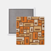 Aimant Motif Abstrait moderne du milieu du siècle (Recto/Verso)