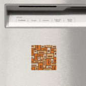 Aimant Motif Abstrait moderne du milieu du siècle (In Situ (Lave-vaisselle))
