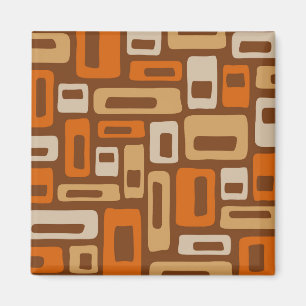 Aimant Motif Abstrait moderne du milieu du siècle
