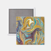 Aimant Motif abstrait transparent (Recto/Verso)