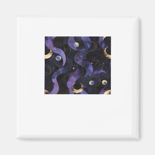 Aimant Motif Abstrait Whimsigoth Classique (Devant)