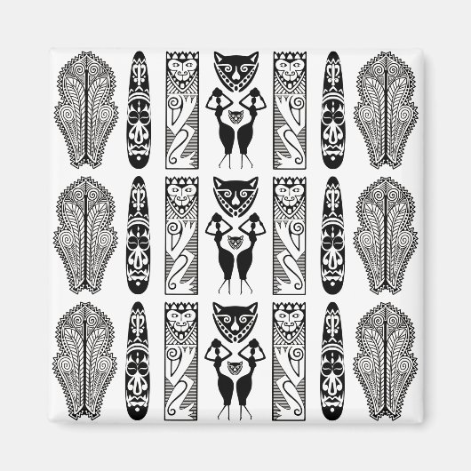 Aimant Motif africain (Devant)