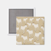 Aimant Motif animal de la ferme de chèvres (Recto/Verso)