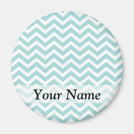 Aimant Motif Aqua chevron (Devant)