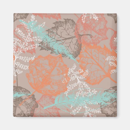 Aimant Motif automne (Devant)