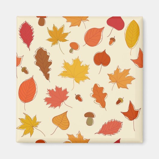 Aimant Motif automne (Devant)