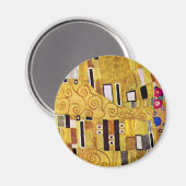 Aimant Motif baiser de Gustav Klimt, Art Nouveau (Recto/Verso)
