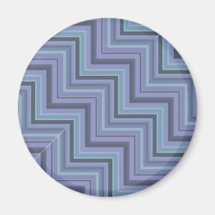 Aimant motif Bleu-gris d'escaliers de rayures