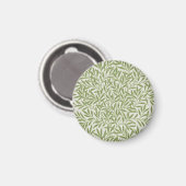Aimant Motif botanique floral vert de William Morris (Recto/Verso)