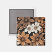 Aimant Motif Brown et blanc (Recto/Verso)