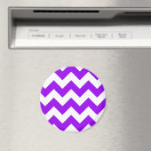 Aimant Motif Chevron violet et blanc (In Situ (Lave-vaisselle))