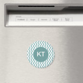 Aimant Motif Chevron ZigZag dans Mint Green (In Situ (Lave-vaisselle))