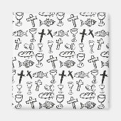 Aimant Motif chrétien (Devant)