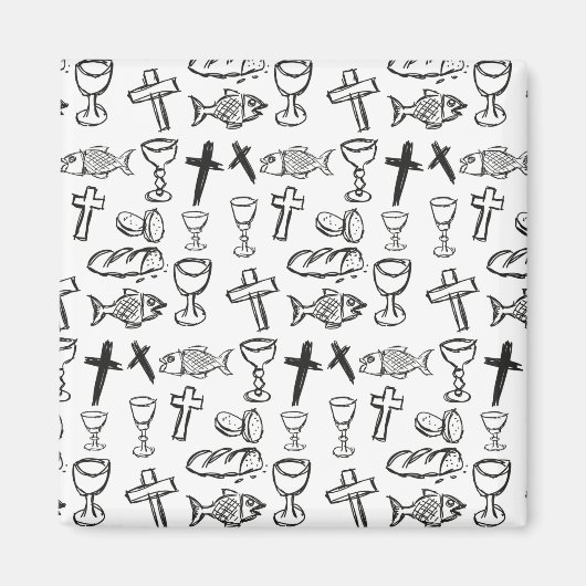 Aimant Motif chrétien (Devant)