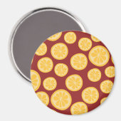 Aimant Motif citron (Recto/Verso)