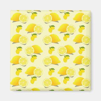 Aimant Motif citron jaune