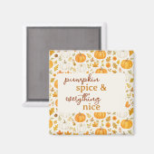 Aimant Motif Citrouille mignon | Thanksgiving (Recto/Verso)