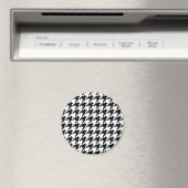 Aimant Motif classique en Houndstooth : Noir & Blanc Vint (In Situ (Lave-vaisselle))