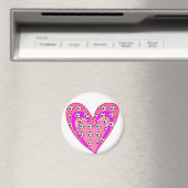 Aimant Motif Coeurs Roses Et Boules De Football (In Situ (Lave-vaisselle))
