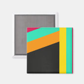Aimant Motif coloré à rayures modernes (Recto/Verso)