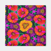 Aimant Motif coloré Daisy Bouquet (Devant)