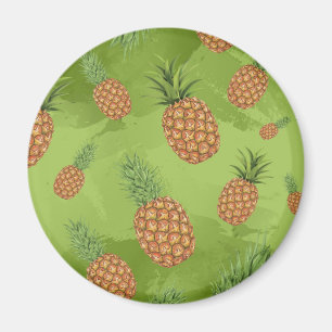 Aimant Motif d'ananas à l'aquarelle 4