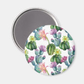 Aimant Motif d'aquarelle Cactus Art (Recto/Verso)
