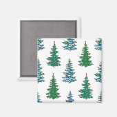 Aimant motif d'arbre de Noël (Recto/Verso)