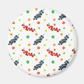 Aimant Motif de baies, framboise, myrtille, fruit (Devant)