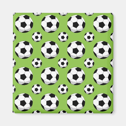 Aimant Motif de balle de football de dessin (Devant)
