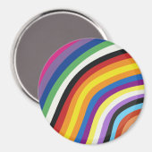 Aimant Motif  de bandes colorées (Recto/Verso)