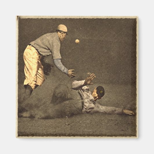 Aimant Motif de baseball vintage (Devant)