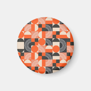 Aimant Motif de bloc de couleur géométrique lumineux.