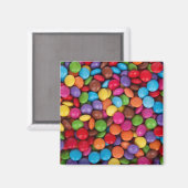 Aimant Motif de bonbons colorés (Recto/Verso)