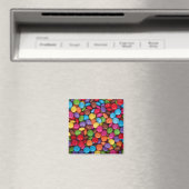Aimant Motif de bonbons colorés (In Situ (Lave-vaisselle))