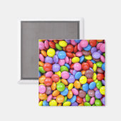 Aimant Motif de bonbons colorés (Recto/Verso)