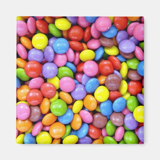 Aimant Motif de bonbons colorés (Devant)