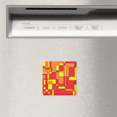 Aimant Motif de briques Abstrait (In Situ (Lave-vaisselle))