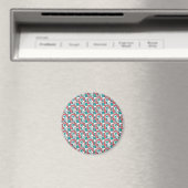 Aimant Motif de briques rétro (In Situ (Lave-vaisselle))